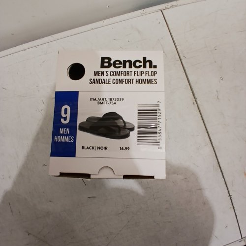 MEN'S BENCH COMFORT FLIP FLOPS - SIZE 9 - BLACK (STYLE : 1872039) image 5