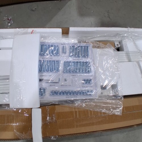 LIKIMO DOUBLE CHAISE LONGUE AND PULL-OUT BED FRAME - 44.7" X 75" X 45.2" - TWIN BED - WHITE image 3