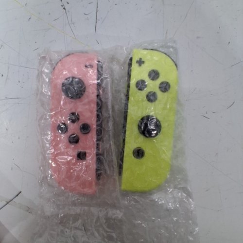 2PC ZNIKVW JOY-CON THIRD PARTY J-CON PADS CONTROLLERS (L/R) FOR NINTENDO SWITCH - LIGHT PINK/LIGHT YELLOW image 2