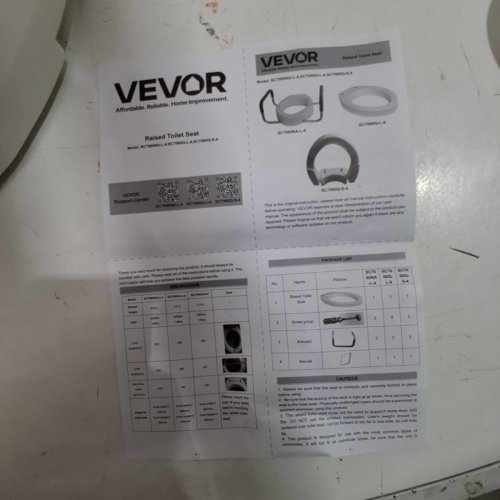 RAISED TOILET SEAT - 3.5" - 300LB CAPACITY - WHITE (MODEL: SC7060Q-S-4) image 3
