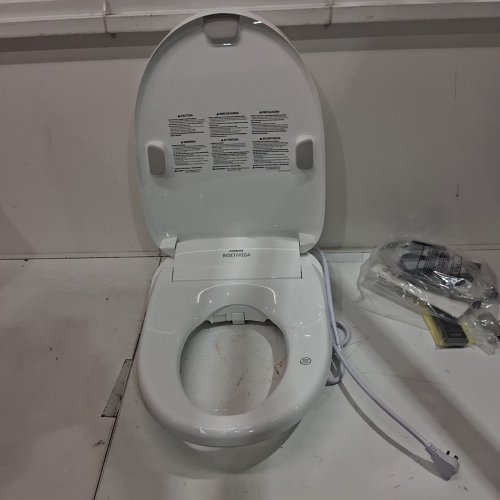 COWAY ELECTRONIC BIDET ELONGATED TOILET SEAT WITH INSTANTANEOUS WATER HEATING AND HEATED SEAT/DRYER, AUTO OPEN/CLOSE LID, NIGHT LIGHT, DEODORIZER, STAINLESS NOZZLE AND REMOTE CONTROL 500S (MODEL: BIDETMEGA 500S(E)) image 4