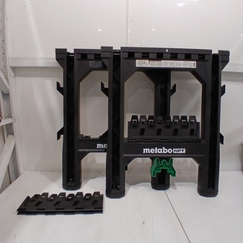 2PK METABO HEAVY DUTY FOLDING SAWHORSES - BLACK - (MODEL: 115772M) image 2