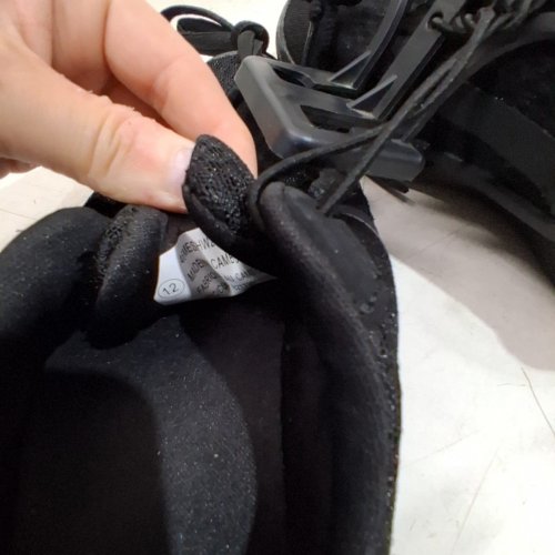 BOYS TODDLER ATHLETIC SHOES - SIZE 12 - BLACK image 3