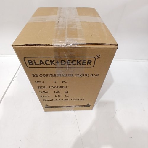 BLACK+DECKER 12-CUP COFFEE MAKER WITH VORTEX TECHNOLOGY - BLACK (MODEL: CM1110BC) image 5
