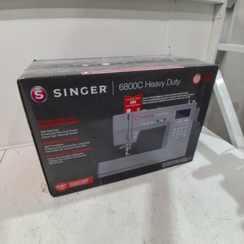 SINGER HEAVY DUTY 6800C COMPUTERIZED SEWING MACHINE WITH ACCESSORY KIT - GREY - (MODEL: HD6800C) image 7
