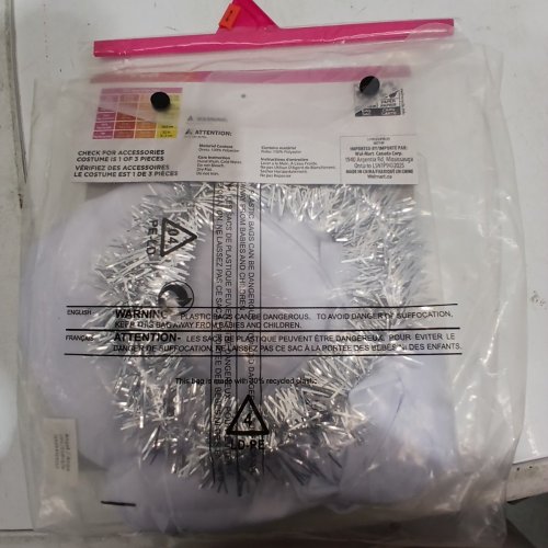 3PC GIRLS RUBIES ANGEL COSTUME - SMALL (4-6) - WHITE (STYLE: 887749) image 3