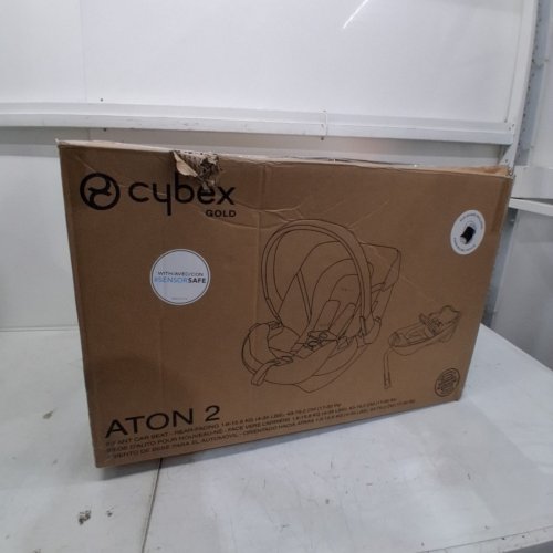 CYBEX ATON 2 INFANT CAR SEAT SLIM FIT, ULTRA LIGHTWEIGHT WITH SENSORSAFE TECHNOLOGY AND BASE - LAVASTONE BLACK (MODEL: 519004629) image 7