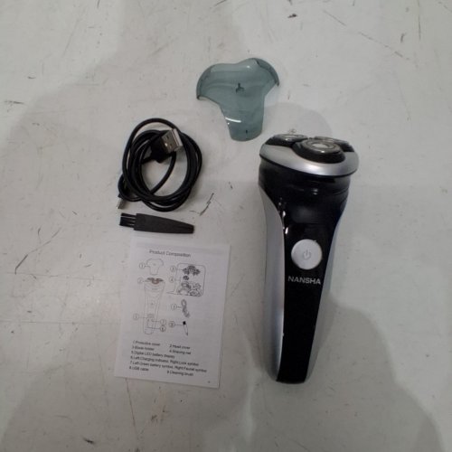 NANSHA ELECTRIC SHAVER - 3.7 V 5W - BLACK / SILVER (MODEL: RT53) image 3