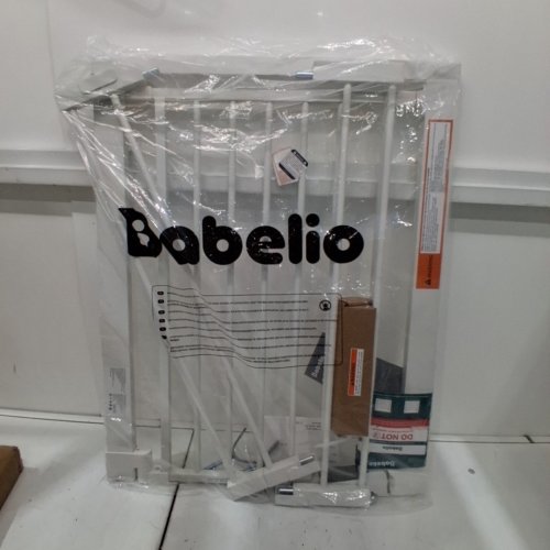BABELIO BABY GATE WITH CAT DOOR - 30" X 29"-43" - WHITE (MODEL: CB-M-101) image 2