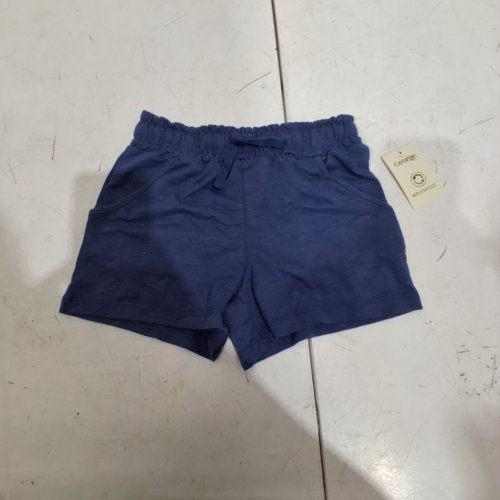 TODDLERS PULL ON POPLIN SHORTS WITH DRAW STRING - BLUE image 2