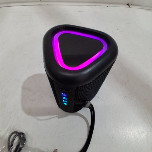 AOWOKA LED BLUETOOTH SPEAKER - IPX7 WATERPROOF - BLACK (MODEL: M6) image 2