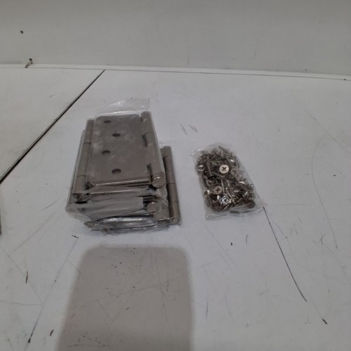 10PK DESIGN HOUSE STEEL DOOR HINGE - 4" - STEEL SATIN NICKEL FINISH (MODEL:181545) image 2