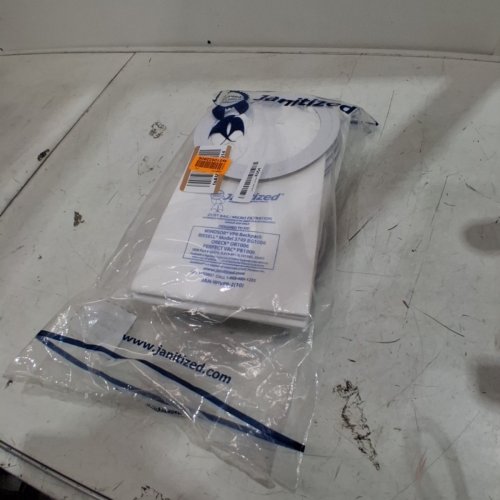 10PK JANITIZED PREMIUM REPLACEMENT COMMERCIAL VAC BAG - WHITE (MODEL: JAN-PTMV-2) image 2