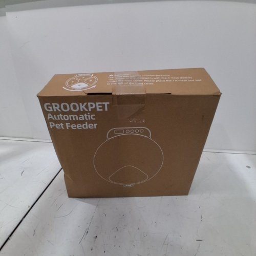 GROOKPET AUTOMATIC PET FEEDER WITH 4 COMPARTMENTS FOR WET OR DRY FOOD - BLACK image 5
