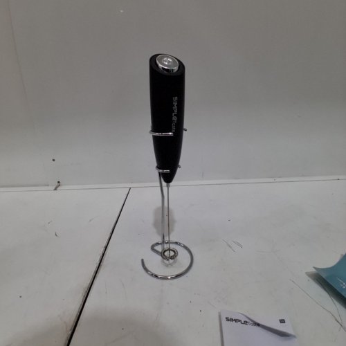 SIMPLE TASTE HAND HELD BATTERY OPERATED ELECTRIC MILK FROTHER WITH STAINLESS STEEL WHISK - BLACK (MODEL: ‎706NA-0005) image 3
