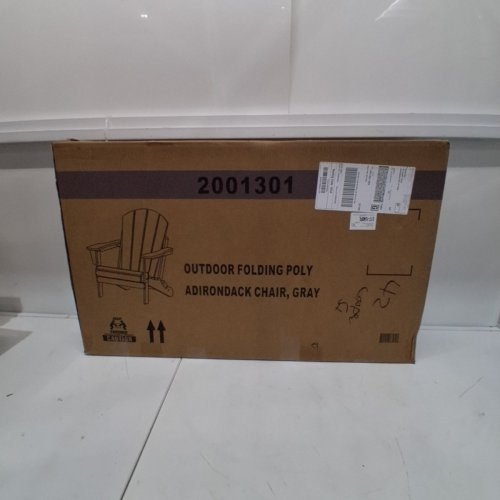 POLYWOOD ADIRONDACK MUSKOKA HAIGH BACK DOCK/PATIO CHAIR - 33" - 30" X 36" - 325 LBS CAP - GREY - (MODEL: 2001301) image 4