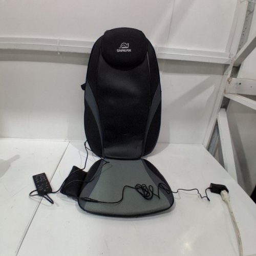 SNAILAX BACK MASSAGER WITH HEAT, SHIATSU MASSAGER CUSHION 4 NODE 3 MASSAGE ZONES- BLACK - (MODEL: SL-256 image 4