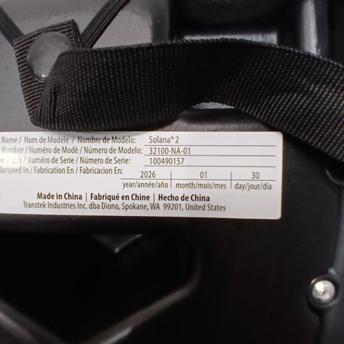 DIONO SOLANA 2 LATCH BACKLESS BOOSTER CAR SEAT WITH CUPHOLDERS AND REMOVABLE WASHABLE COVER - FOR KIDS 40-120LBS - CHARCOAL BLACK (MODEL: 32100-NA-01) image 2