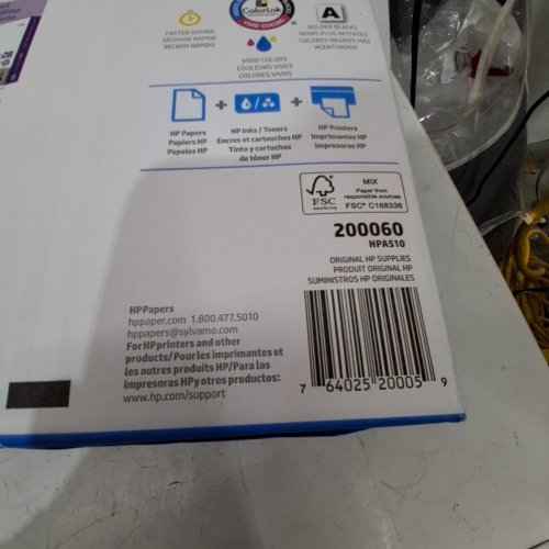 X2 500PK HP COPY & PRINT PRINTER PAPER - 8.5" X 11" - WHITE (MODEL: 200060) (1000 TOTAL) image 2