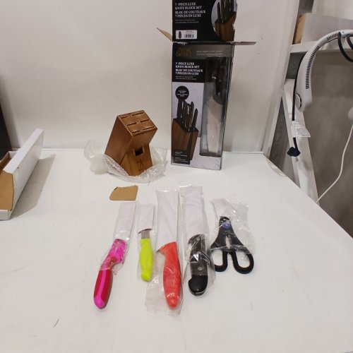 7PC KNIFE BLOCK SET - BROWN image 3