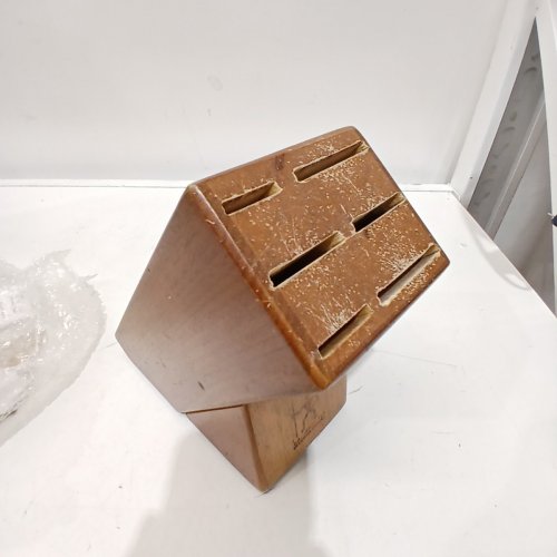7PC KNIFE BLOCK SET - BROWN image 4