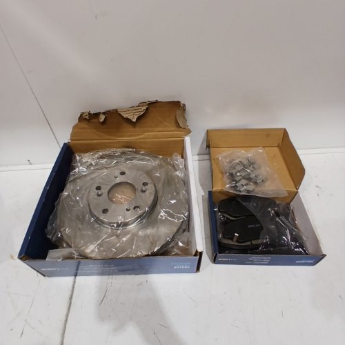 6PC DETROIT AXLE FRONT VENTED DISC BRAKE ROTORS CERAMIC PADS KIT - FOR VARIOUS HONDA/ACURA MODELS (MODEL: R052519111/BPD91400 / R052513003/BRR31347) image 2