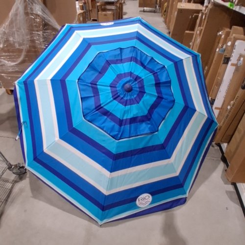 RIO BEACH UMBRELLA WITH ANCHOR - 7.5 FT - BLUE (MODEL: 1985294) image 7