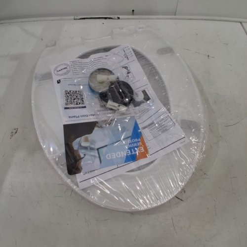 GARVEE SOFT CLOSE HINGE NON-SLIP ELONGATED TOILET SEAT - 18.5" - WHITE (MODEL: PH0_16EXDA3Y) image 2