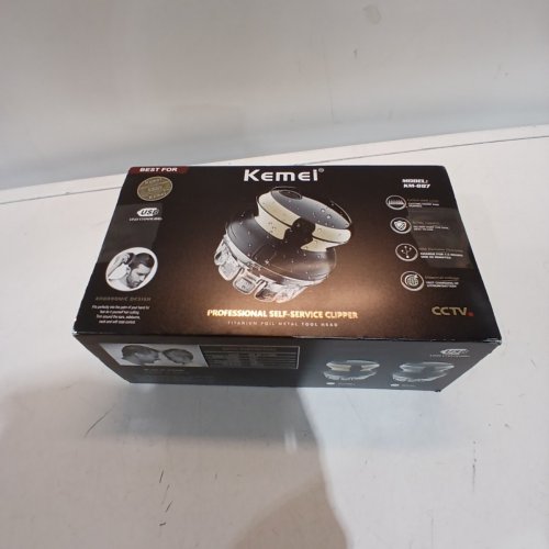 KEMEI PROFESSIONAL HAIR CLIPPERS FOR MEN AUTOMATIC CIRCULAR HAIR TRIMMER - BLACK (MODEL: KM-887) image 4