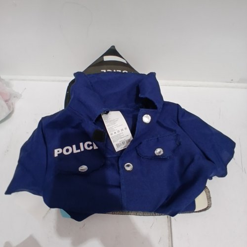 2PC POLICE CAR RIDE-ALONG COSTUME SET - 3T-4T - BLUE / BLACK (STYLE:WM28064683-525) image 2