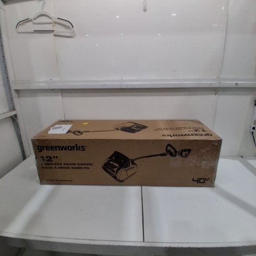 GREENWORKS CORDLESS SNOW SHOVEL **TOOL ONLY** - 40V - 12" - GREEN (MODEL: SSF405/2605602) image 4