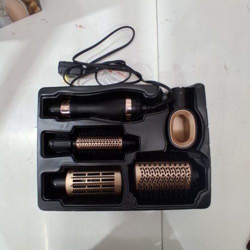 NICEBAY 4-IN-1 NEGATIVE ION HOT AIR STYLING BRUSH SET - ROSE GOLD/BLACK - (MODEL: CT-536). image 3