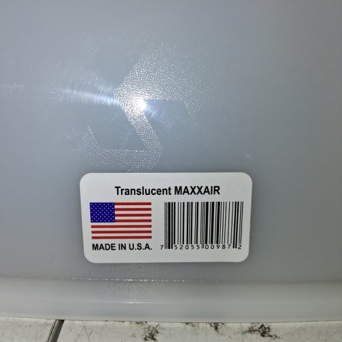 MAXXAIR ORIGINAL RV ROOF VENT COVER - TRANSLUCENT WHITE image 4