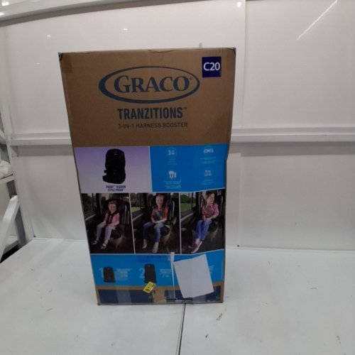 GRACO TRANZITIONS 3-IN-1 HARNESS/HIGHBACK/BACKLESS BOOSTER CAR SEAT - 100LBS MAX/CAP - PROOF/BLACK (MODEL: 2035724) image 5