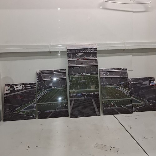 5PC TUMOVO FOOTBALL STADIUM CANVAS PRINT - 24" X 55" - PHILADELPHIA EAGLES image 3
