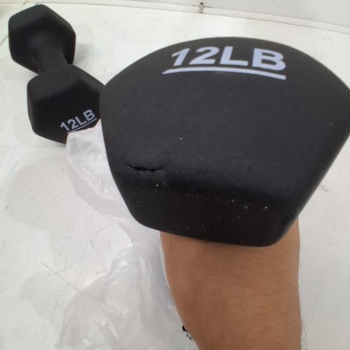 2PK AMAZONBASICS 12LB NEOPRENE DUMBBELLS - 24LBS TOTAL image 3