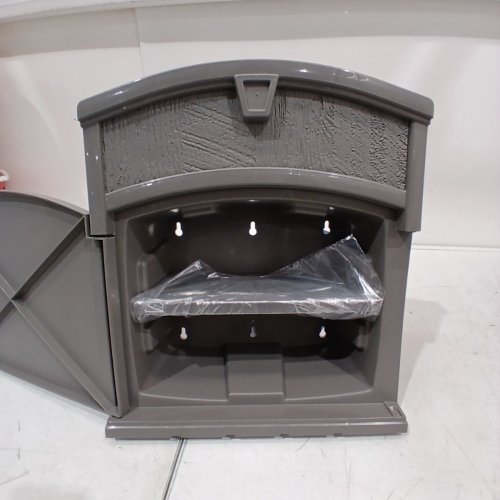SUNCAST HOSE HANGER CABINET - 150FT HOSE CAPACITY - GREY image 3