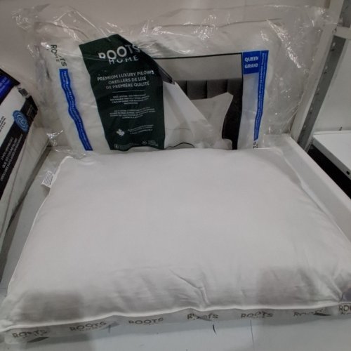 2PK ROOTS HOME HYPOALERGENIC PILLOW - 300 THREAD COUNT - QUEEN - WHITE (MODEL: 8007503) image 2