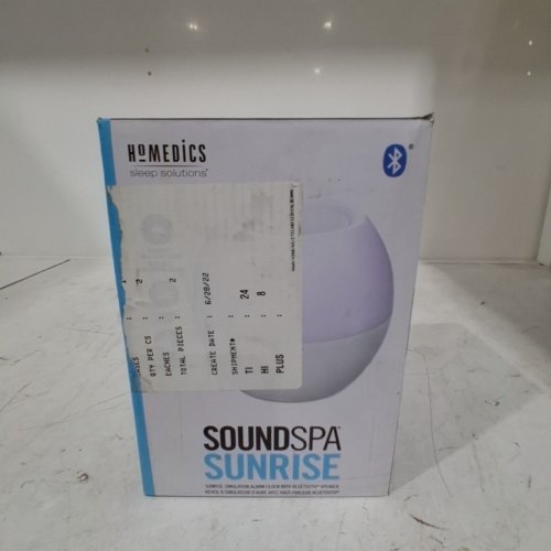 HOMEDICS SOUNDSPA SUNRISE, SLEEP SOUND MACHINE BLUETOOTH SPEAKER FOR ADULTS AND BABIES, 4 CALMING SOUNDS, 4 WAKE-UP SOUNDS - WHITE (MODEL:SS-WL100B) image 3
