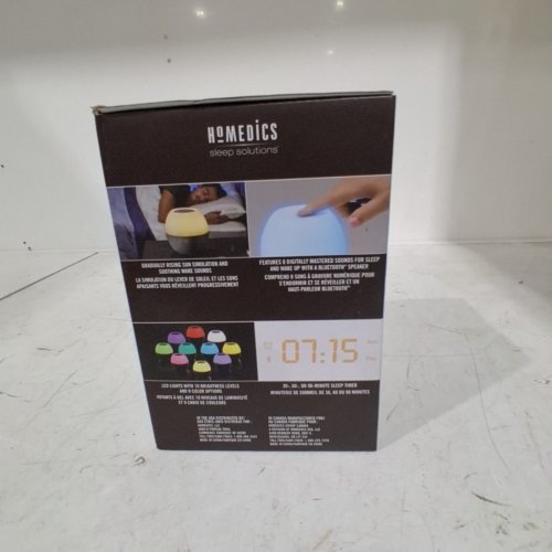 HOMEDICS SOUNDSPA SUNRISE, SLEEP SOUND MACHINE BLUETOOTH SPEAKER FOR ADULTS AND BABIES, 4 CALMING SOUNDS, 4 WAKE-UP SOUNDS - WHITE (MODEL:SS-WL100B) image 4