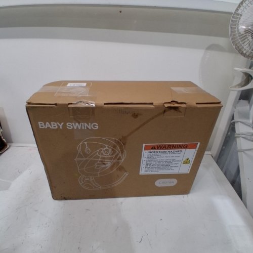 BABY PORTABLE REMOTE CONTROL SWING WITH 5 SPEEDS - GREY/WHITRE (MODEL: CR018A) image 4