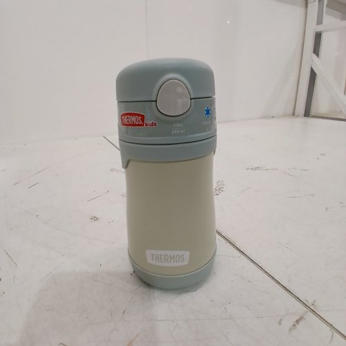 KIDS THERMOS INSULATED CUP - 10 OZ - GRAY / CREAM image 2