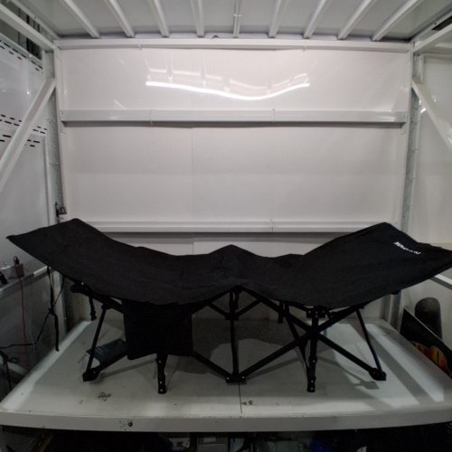 ATORPOK FOLDING PORTABLE CAMPING COT WITH CARRY BAG - 75" X 26" X 13.8" - 450LB CAPACITY - GREY image 3