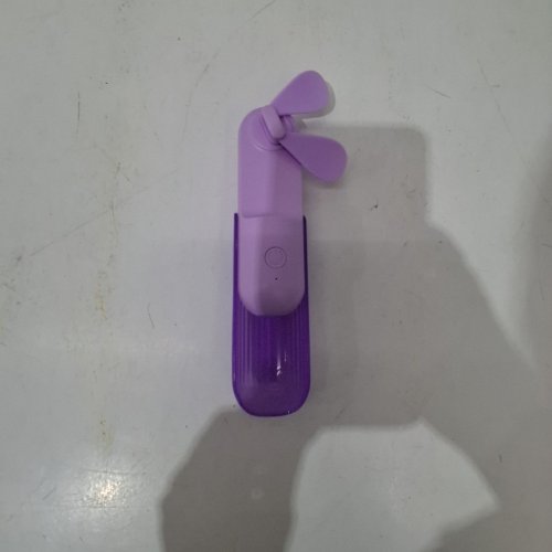 HANDHELD 3-SPEED MINI FAN - 4" - PURPLE (MODEL: M33) image 4