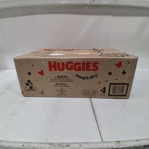 186PK HUGGIES SNUG AND DRY DIAPERS - SIZE 4 image 2