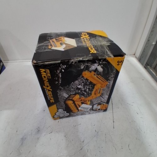 RELAYINERT EXCAVATOR SAVING POT DIY CASH HOLDING BOX COIN LOCKING HOLDER CHILDREN TOY VEHICLE PIGGY BANK - ORANGE/BLACK (MODEL: 00921585652654) image 3