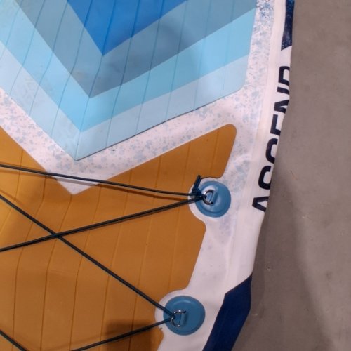 BPS ASCEND INFLATABLE STAND-UP PADDLEBOARD PACKAGE AND CARRYING CASE - 11.6FT - BLUE/WHITE/ORANGE (MODEL: BPSUP-2) image 3