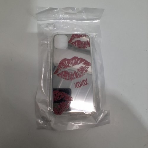 LIP PRINT XO MIRROR PHONE CASE FOR IPHONE 11 - SILVER/RED (MODEL: JM325) image 3