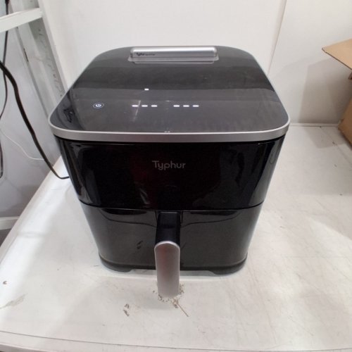 TYPHUR SYNC 9-IN-1 SMART AIR FRYER WITH BUILT-IN WIRELESS THERMOMETER - 8QT - WITH PFAS FREE CERAMIC NONSTICK BASKET FOR QUICK EASY MEALS - BLACK (MODEL: AF13) image 4