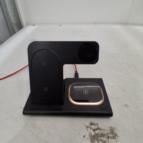 JUST WIRELESS 3-IN-1 PORTABLE WIRELESS CHARGER FOR APPLE PRODUCTS - BLACK (MODEL: 04099-V) image 2